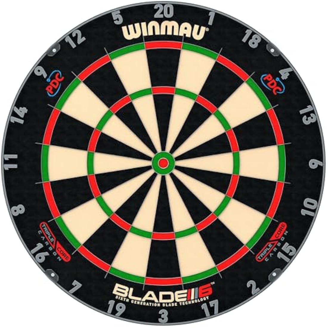 Winmau Blade 6 Triple Core Carbon Dartboard – Professional Sisal Board