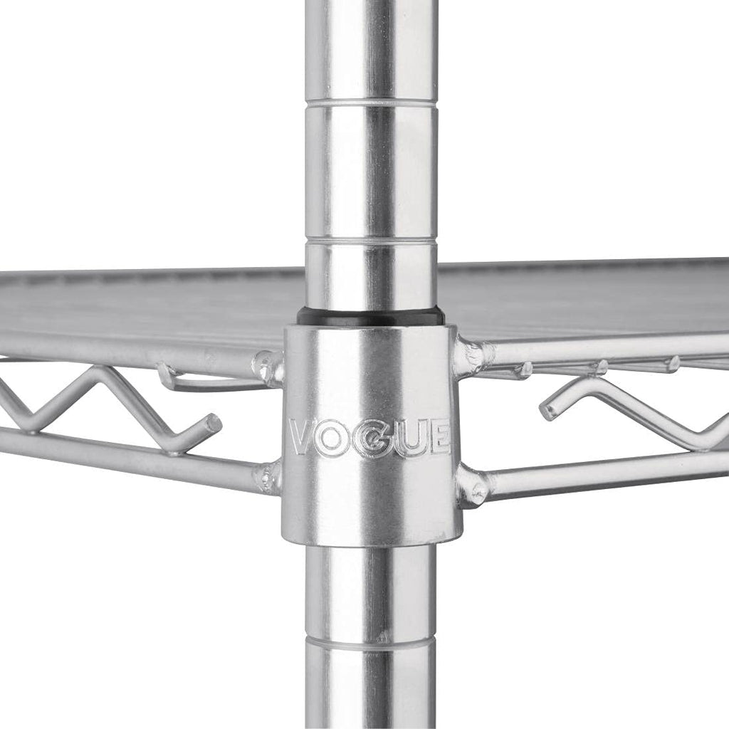 Vogue Flat Pack 4 Shelf Unit St/St - 610x1220mm