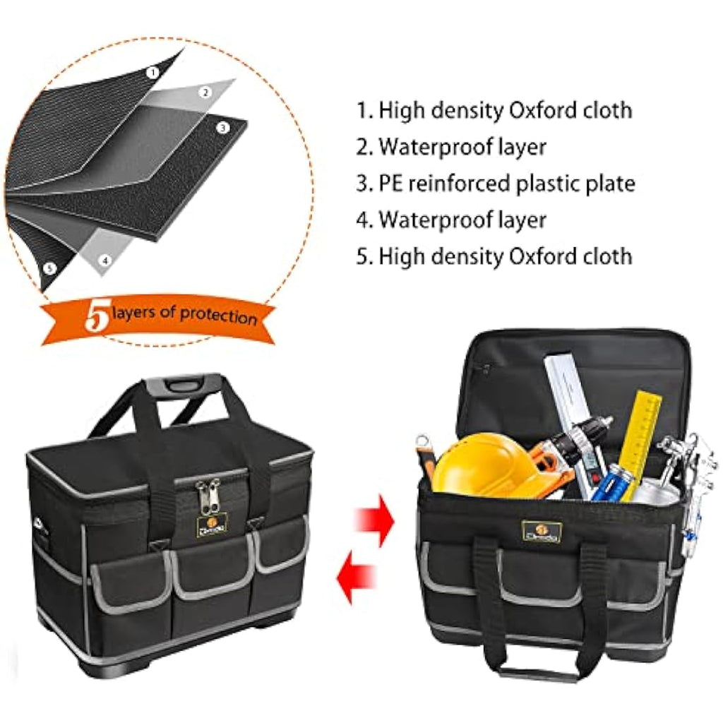 Drado Waterproof Tool Bag | Heavy-Duty Oxford Tote with Shoulder Strap