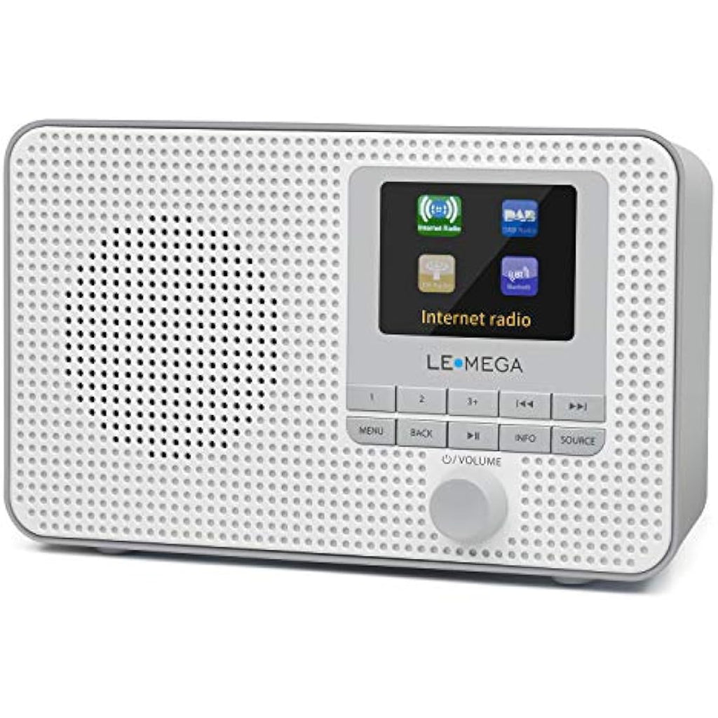 LEMEGA IR1 Internet Radio – Portable DAB+ Digital Radio with Bluetooth, Grey