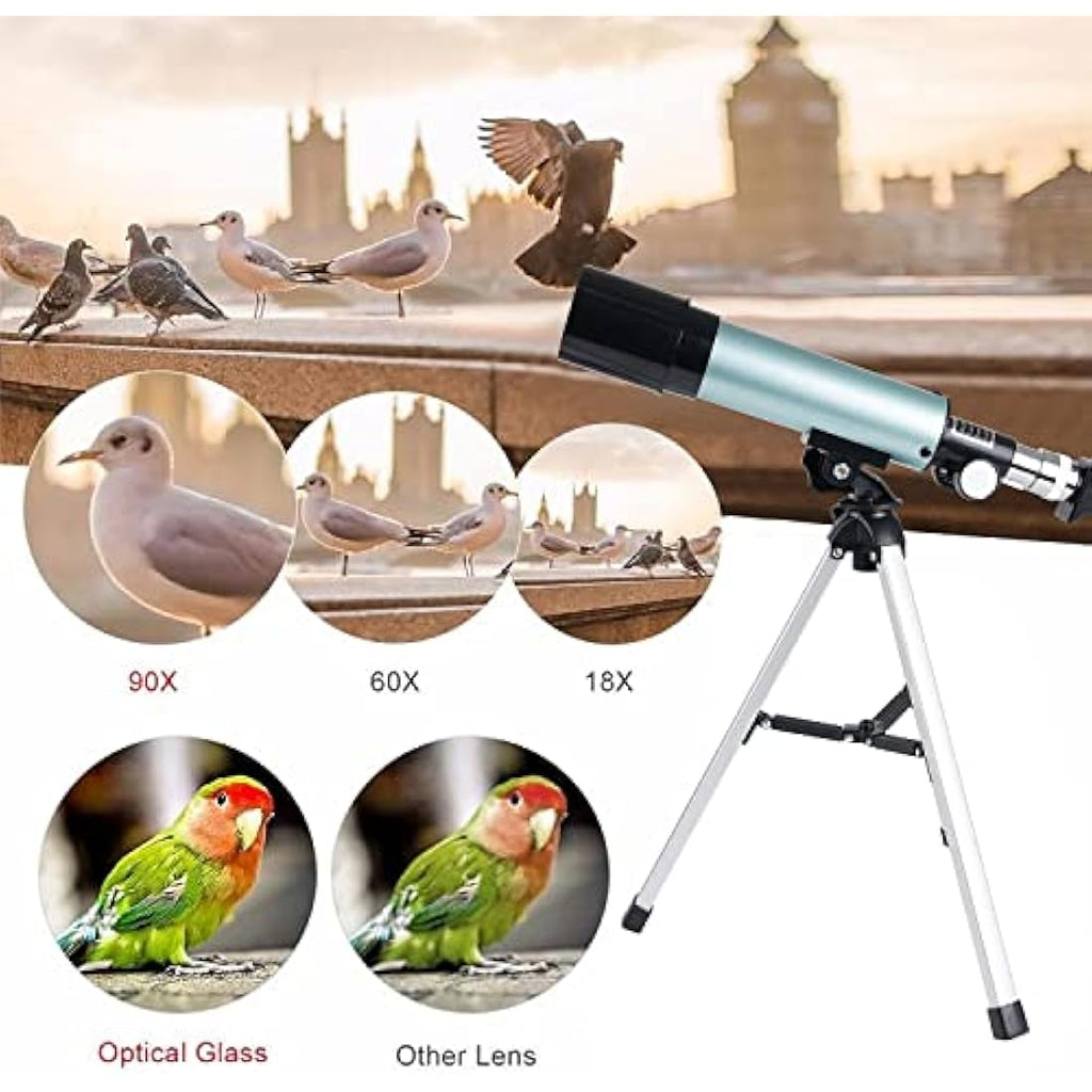 Mijiao Astronomical Telescope for Kids – 90X HD Portable Refractor