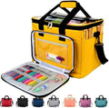 Yarn Storage Knitting Bag | Portable Crochet Tote - Yellow