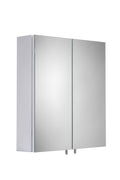 Croydex White Steel Mirrored Bathroom Medicine Cabinet | 670x400mm