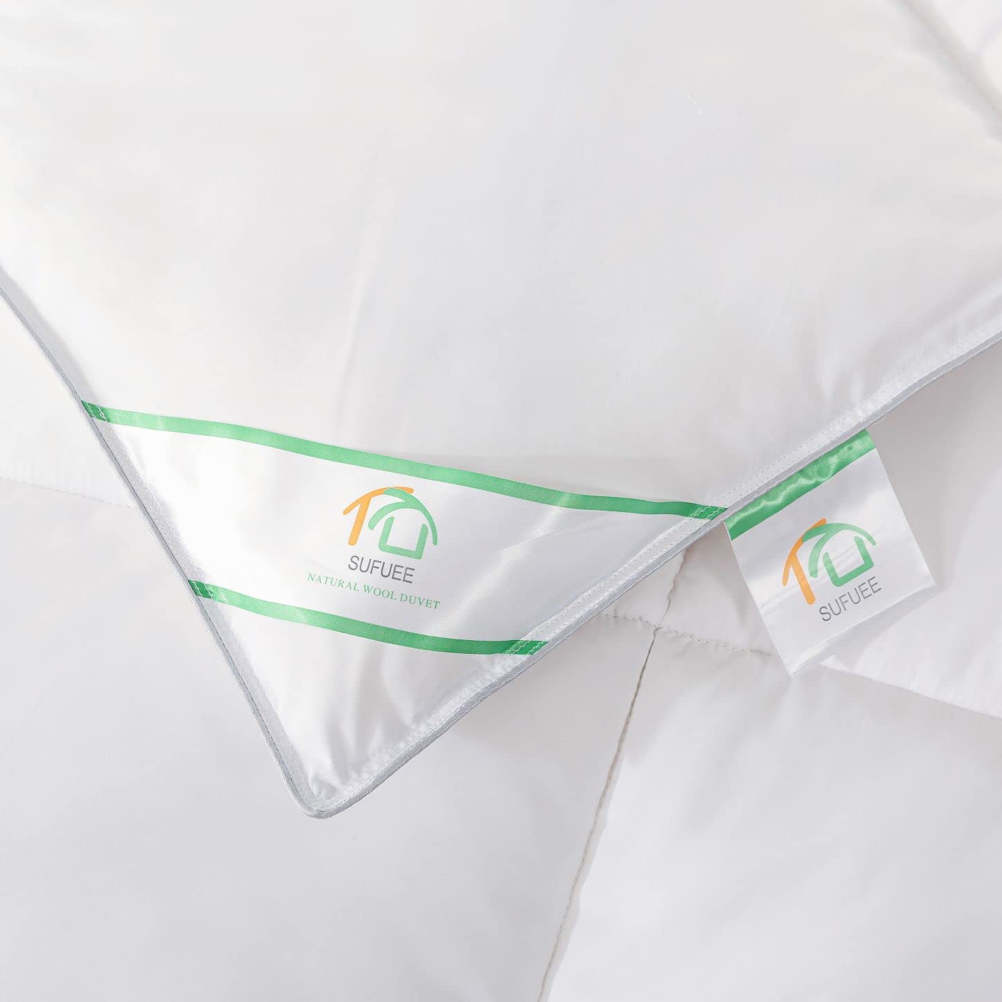 SUFUEE Super King Wool Duvet | 13.5 Tog Washable Australian Wool Quilt