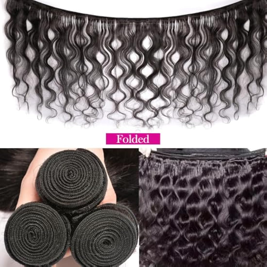 Jolof Store Brazilian Body Wave Human Hair Bundles - 12A Virgin Hair
