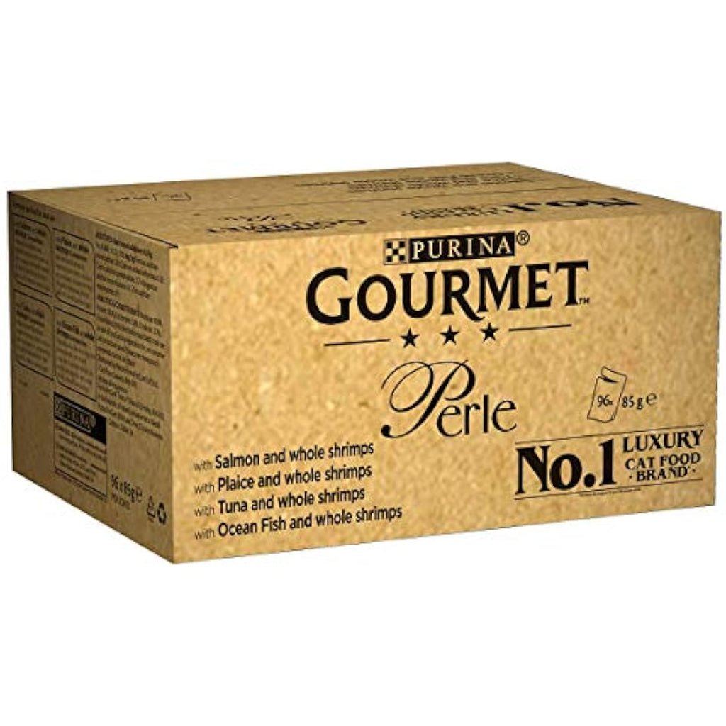Gourmet Perle Wet Cat Food Ocean Delicacies in Gravy - 48 x 85g