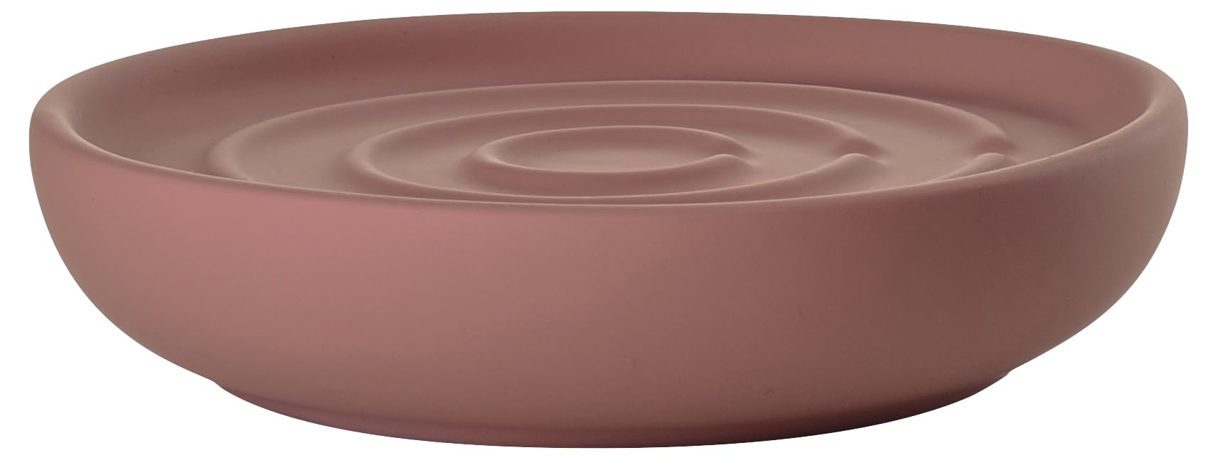 Zone Denmark Nova Soap Dish – Peach Red Porcelain with Soft-Touch