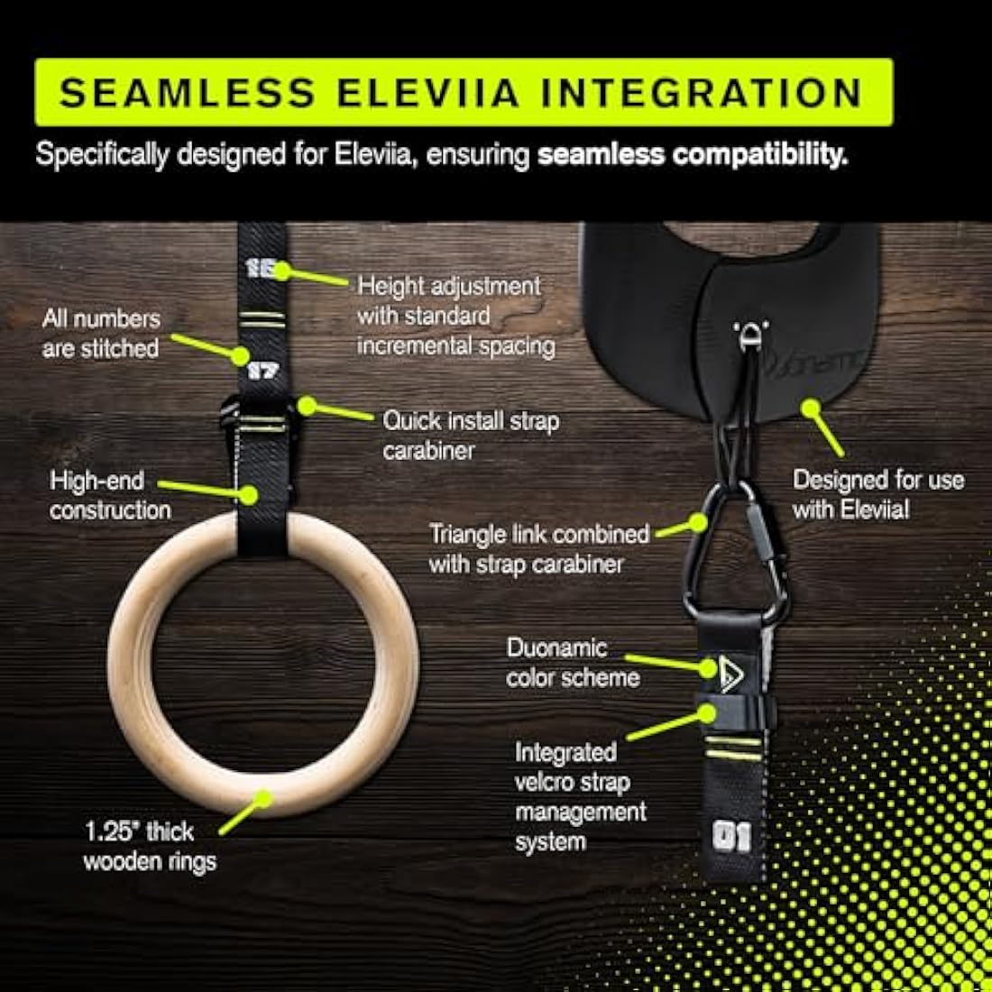 Duonamic Eleviia Neutral Grip Pull Up Handles – Portable Doorway Bar