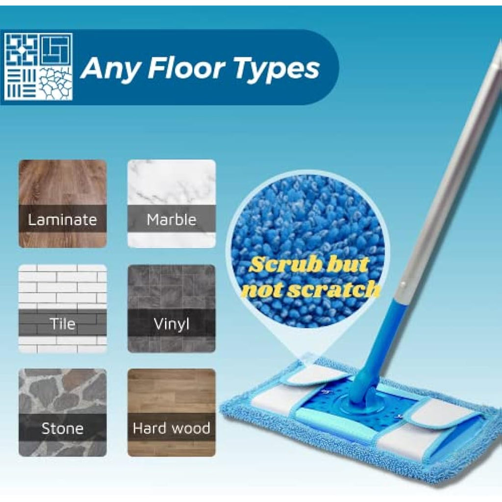 Jolof Store Reusable Microfibre Mop Pads for Flash Speedmop (4 Pack)