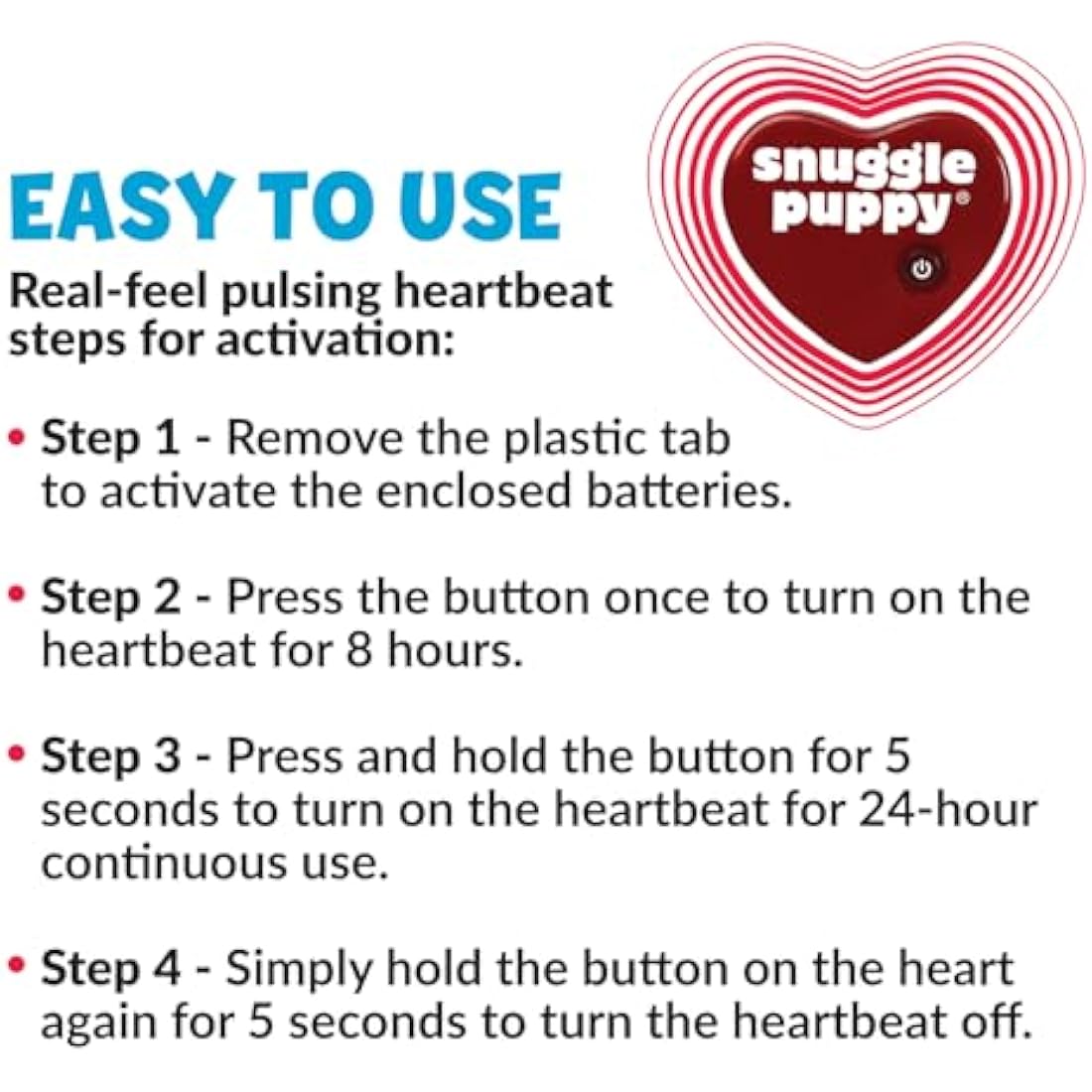 Snuggle Puppy Heartbeat Toy – Calming Anxiety Relief Aid for Dogs