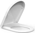 Jolof Store D Shape Soft Close Toilet Seat | White Quick Release PP