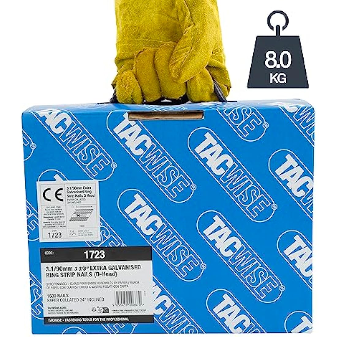 Tacwise 3.1/90mm Extra Galvanised Framing Nails | Ring Shank | 1600 Pack
