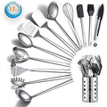 Berglander 13-Piece Stainless Steel Kitchen Utensils Set with Holder