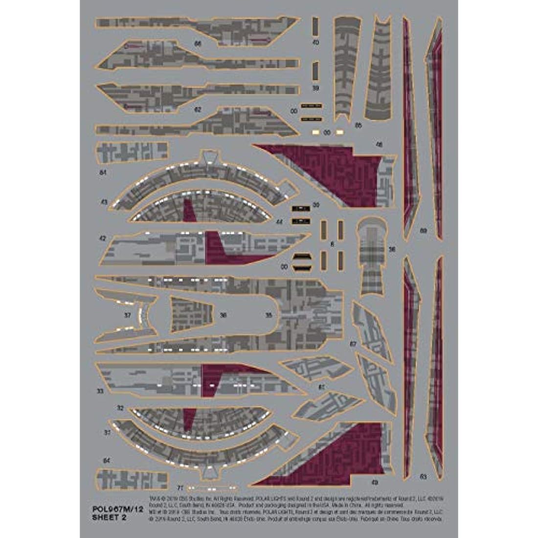 Polar Lights Star Trek USS Shenzhou NCC-1227 1/2500 Snap Model Kit
