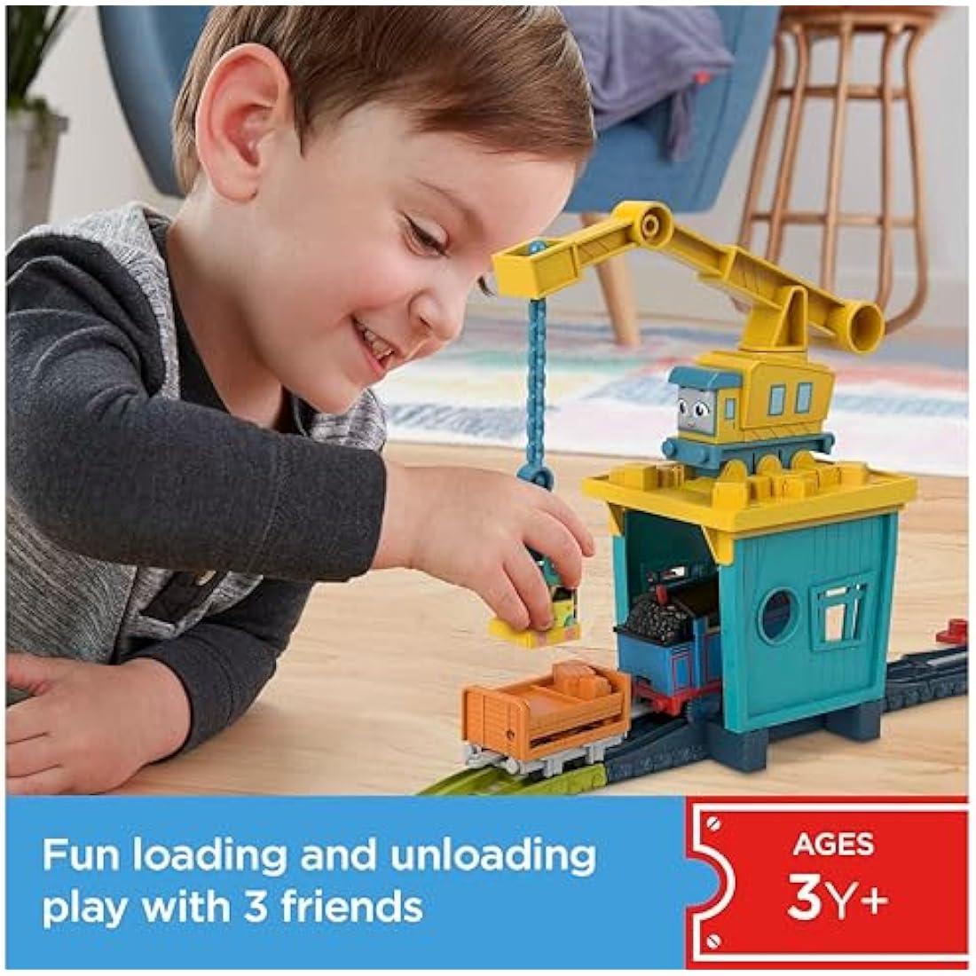 Thomas & Friends Motorized Train Set | Carly & Sandy 18-Piece Playset