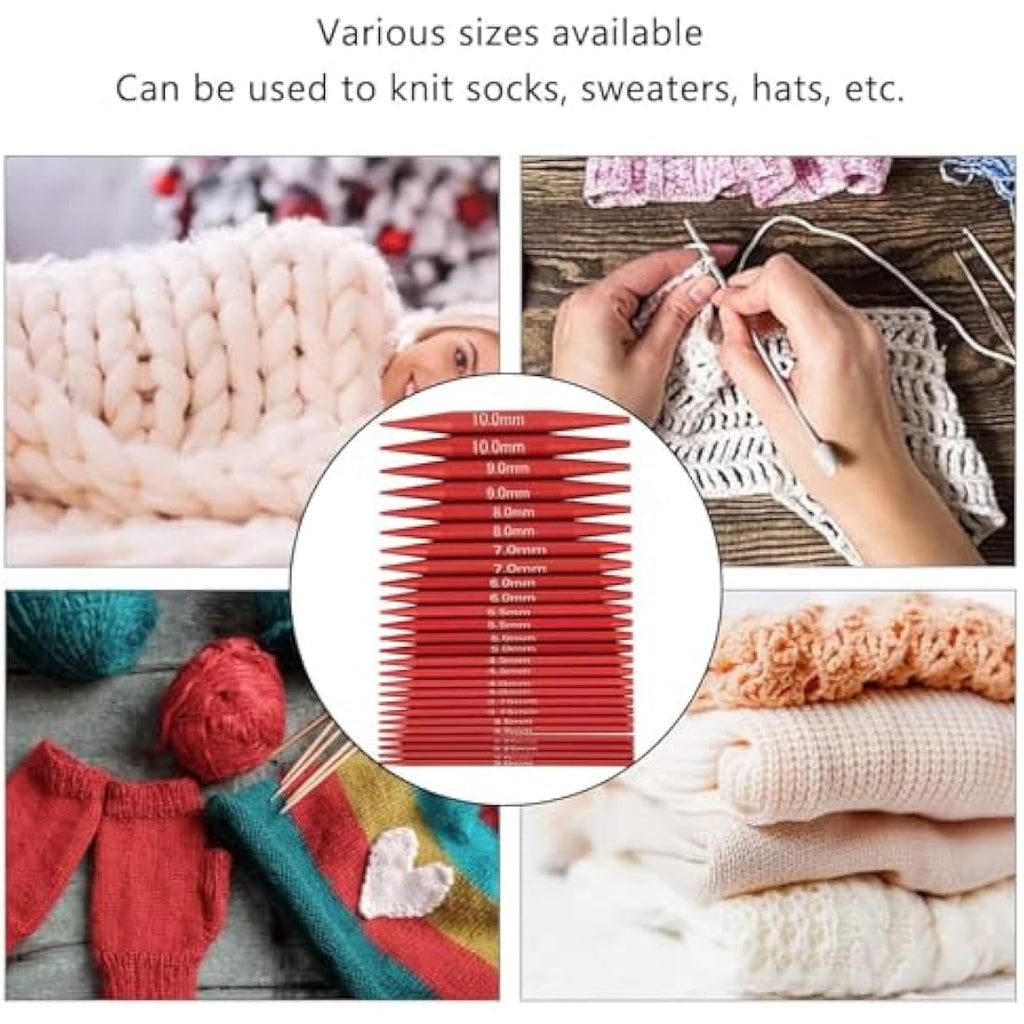 Jolof Store Aluminum Interchangeable Circular Knitting Needles Set - 13 Sizes