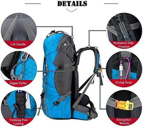 60L Waterproof Hiking Backpack – Lightweight Camping Rucksack