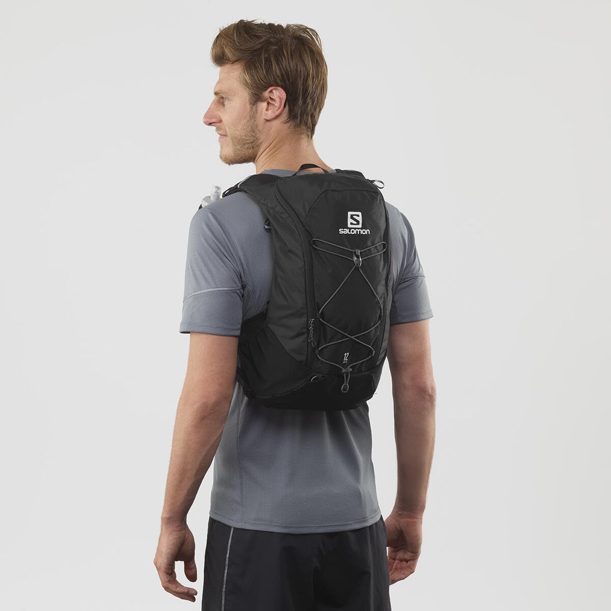 Salomon Agile 12 Hydration Vest – Unisex Trail Running Pack, Black