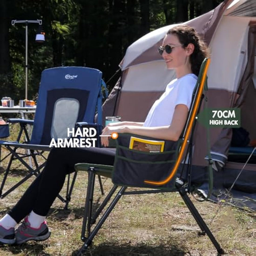 Portal Heavy Duty Folding Camping Chair | High Back 180KG Load Capacity
