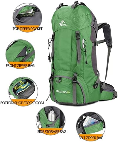 60L Waterproof Hiking Backpack – Lightweight Camping Rucksack