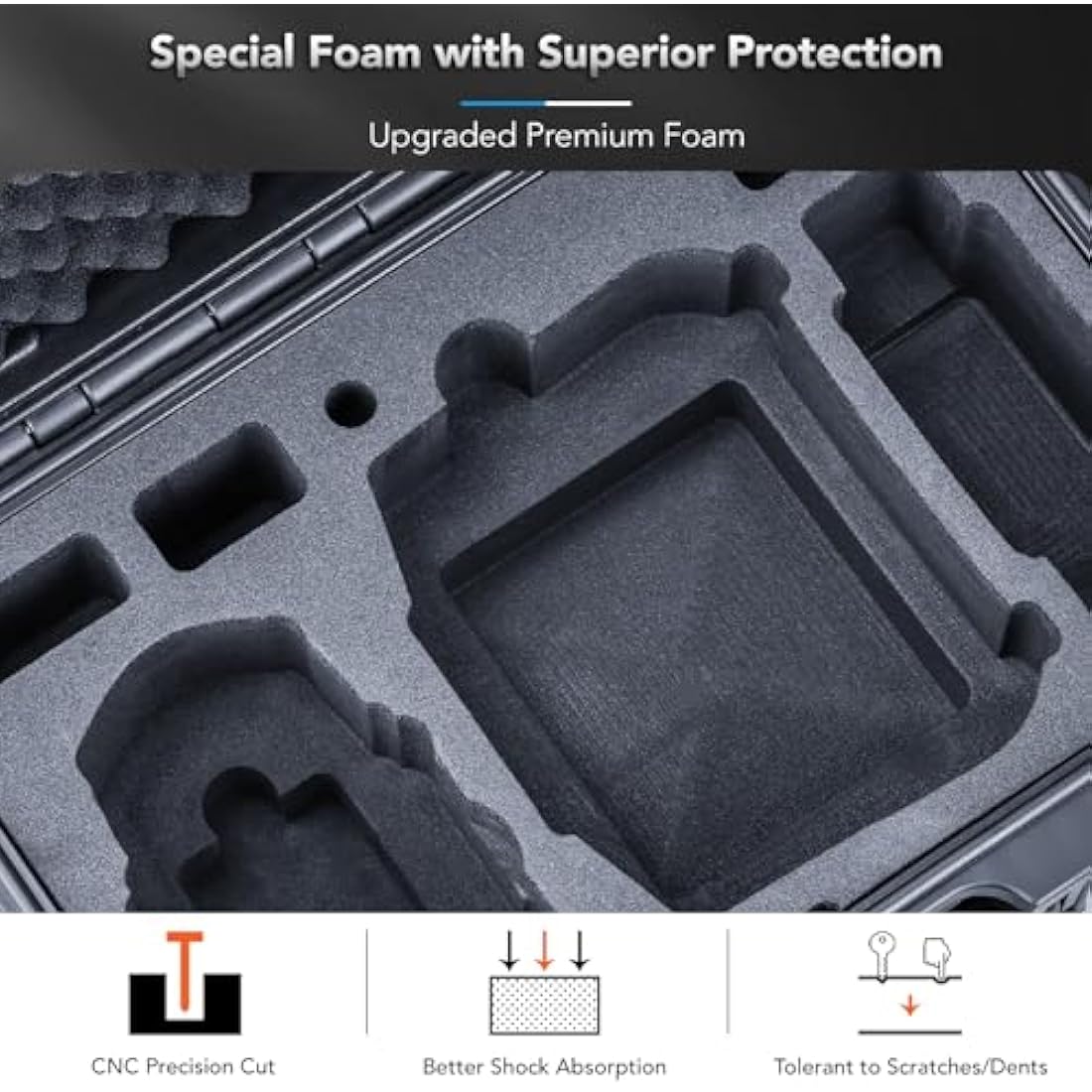 Lykus Titan MM410 Waterproof Hard Case for DJI Mini 4 Pro & Mini 3