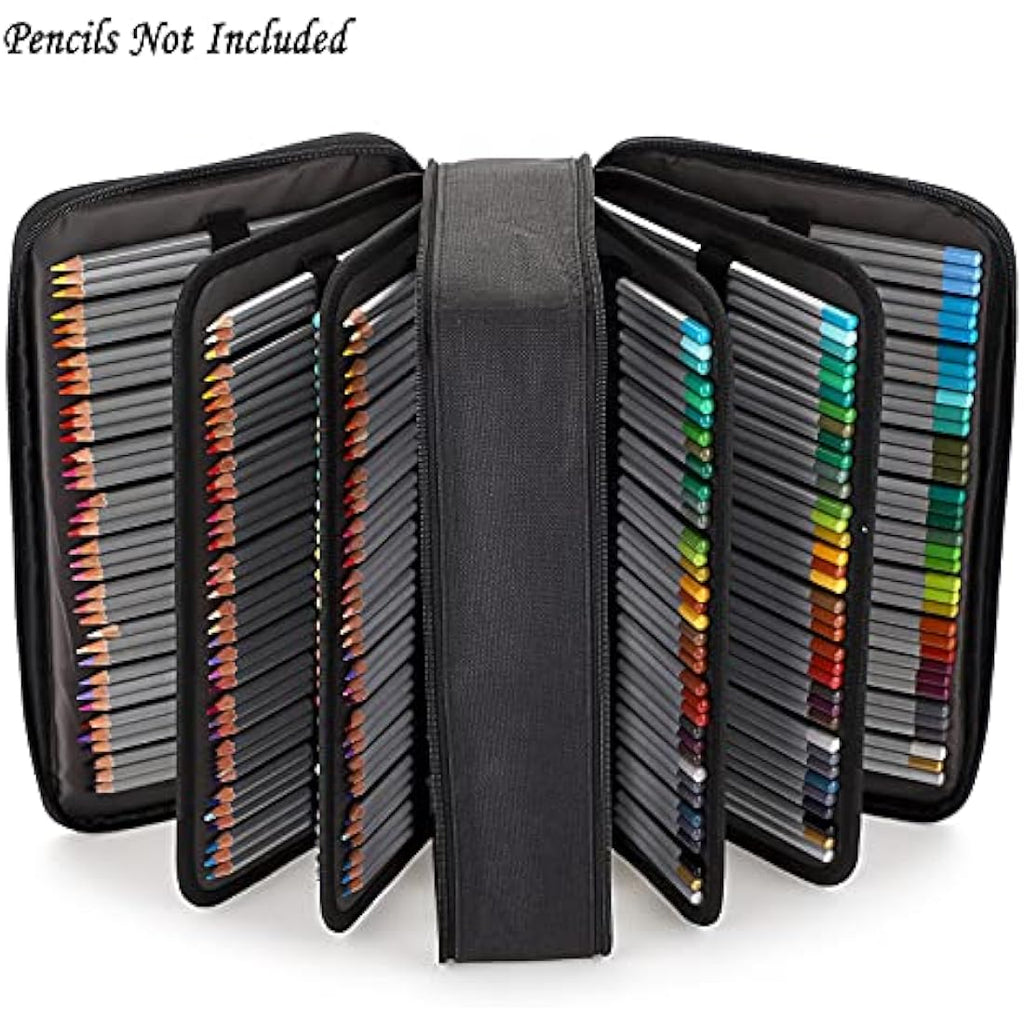BSTKEY 360 Slots Large Capacity Pencil Case – Black Polyester Organizer