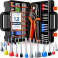 SOMELINE Hexagonal Ferrule Crimp Tool Kit with 1505pcs Wire Terminals