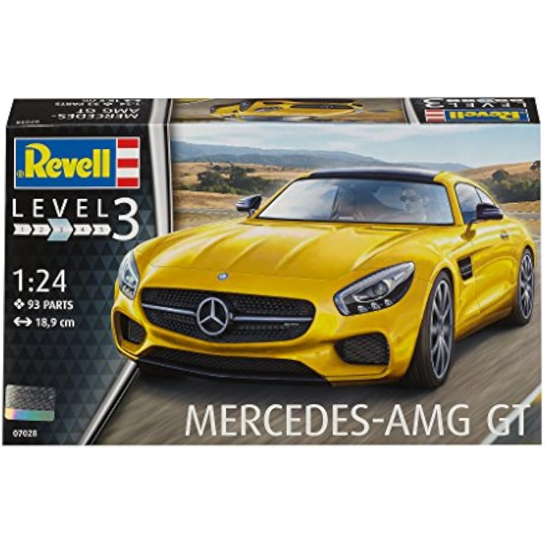 Revell Mercedes-AMG GT 1:24 Scale Plastic Model Kit – 93 Pieces