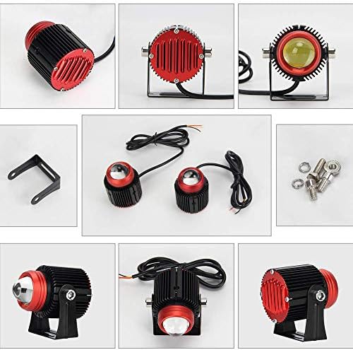 OPP ULITE Motorcycle LED Fog Lights - White Amber 30W Waterproof Spotlight