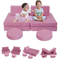 MeMoreCool 8-Piece Modular Kids Play Sofa – Convertible Foam Toddler Couch