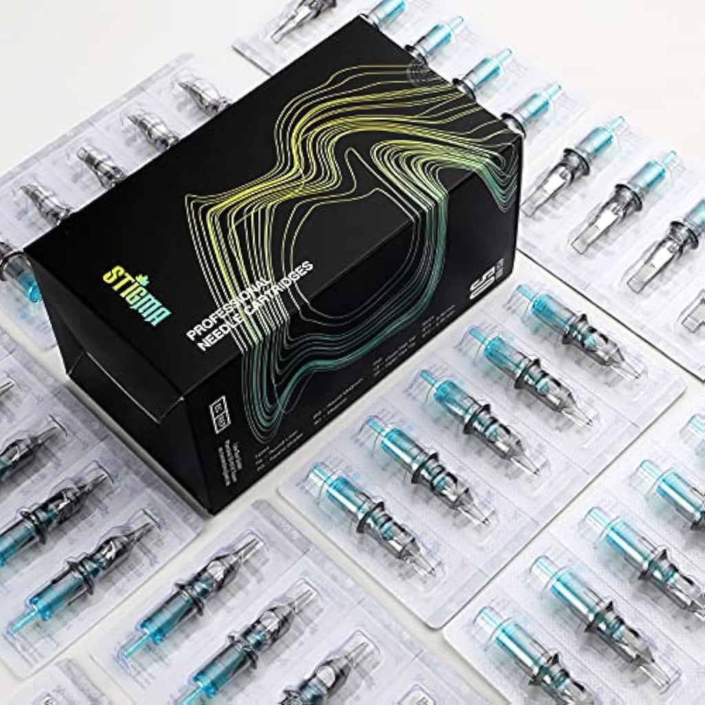 STIGMA 50Pcs Tattoo Cartridges – Mixed #10 Bugpin Round Liner Needles
