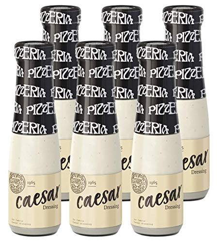 PizzaExpress Caesar Salad Dressing – Low Fat Creamy Sauce, 235ml (Pack of 6)