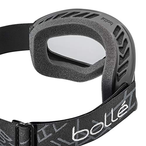 Bollé Freeze Snow Goggles – Clear Anti-Fog Lens, Black Matte, Medium