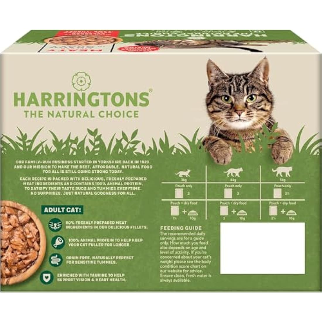 Harringtons Grain Free Wet Cat Food - Meaty Gravy Multipack 72x85g