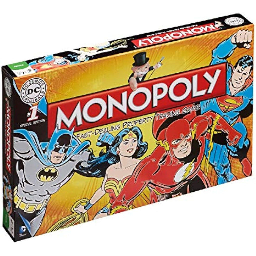 DC Comics Retro Monopoly Board Game – Classic Tabletop Family Game