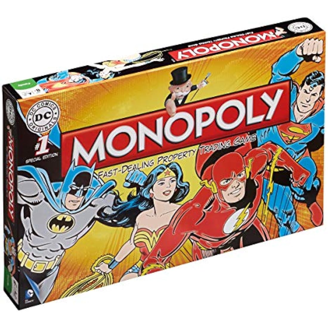 DC Comics Retro Monopoly Board Game – Classic Tabletop Family Game