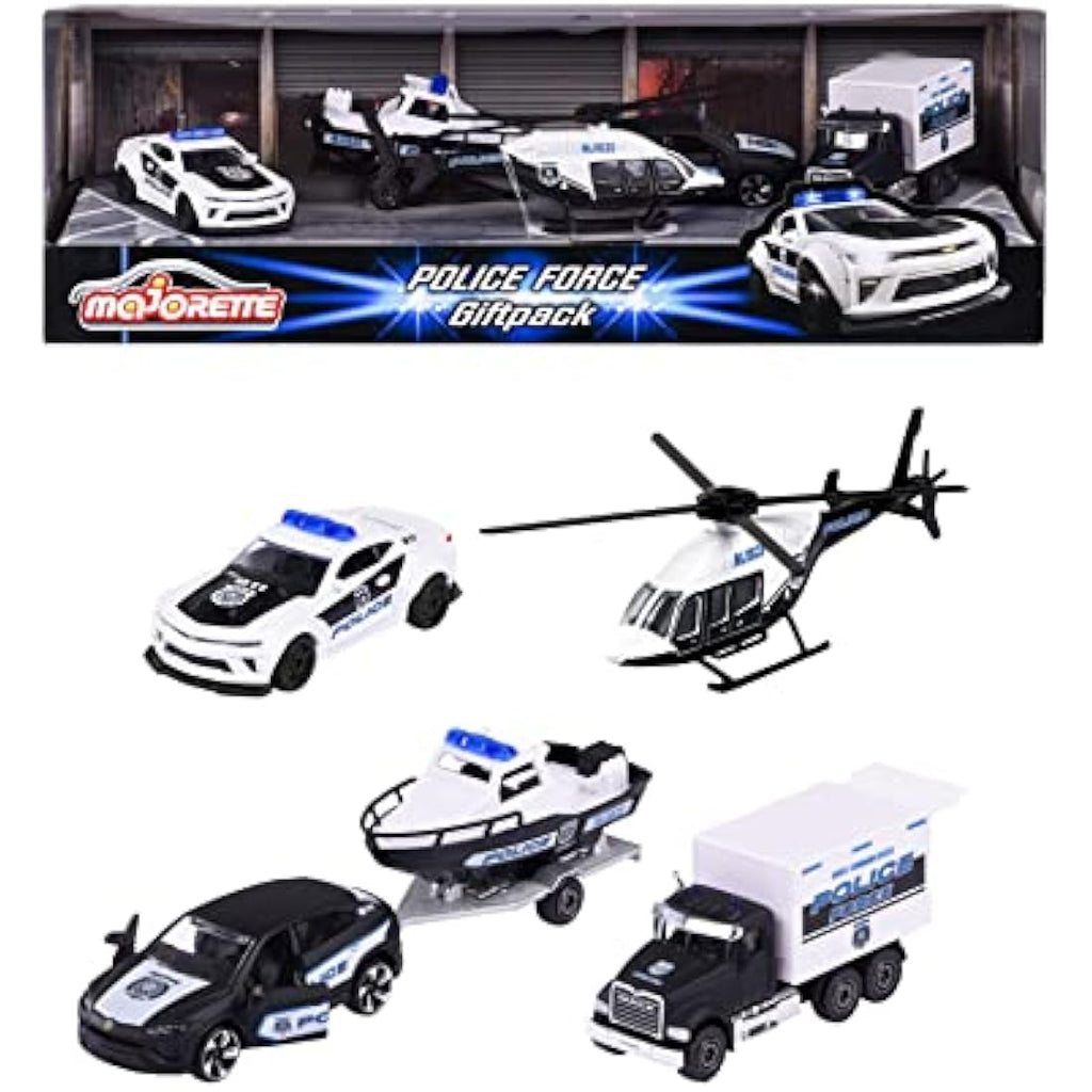 Majorette Porsche Police Force 4-Car Diecast Vehicle Gift Set