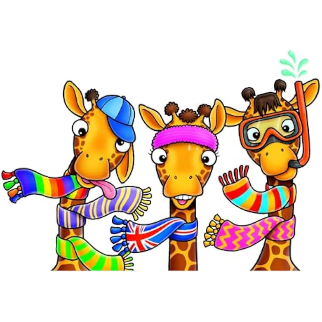 Orchard Toys Giraffes in Scarves – Counting and Colour Matching Game