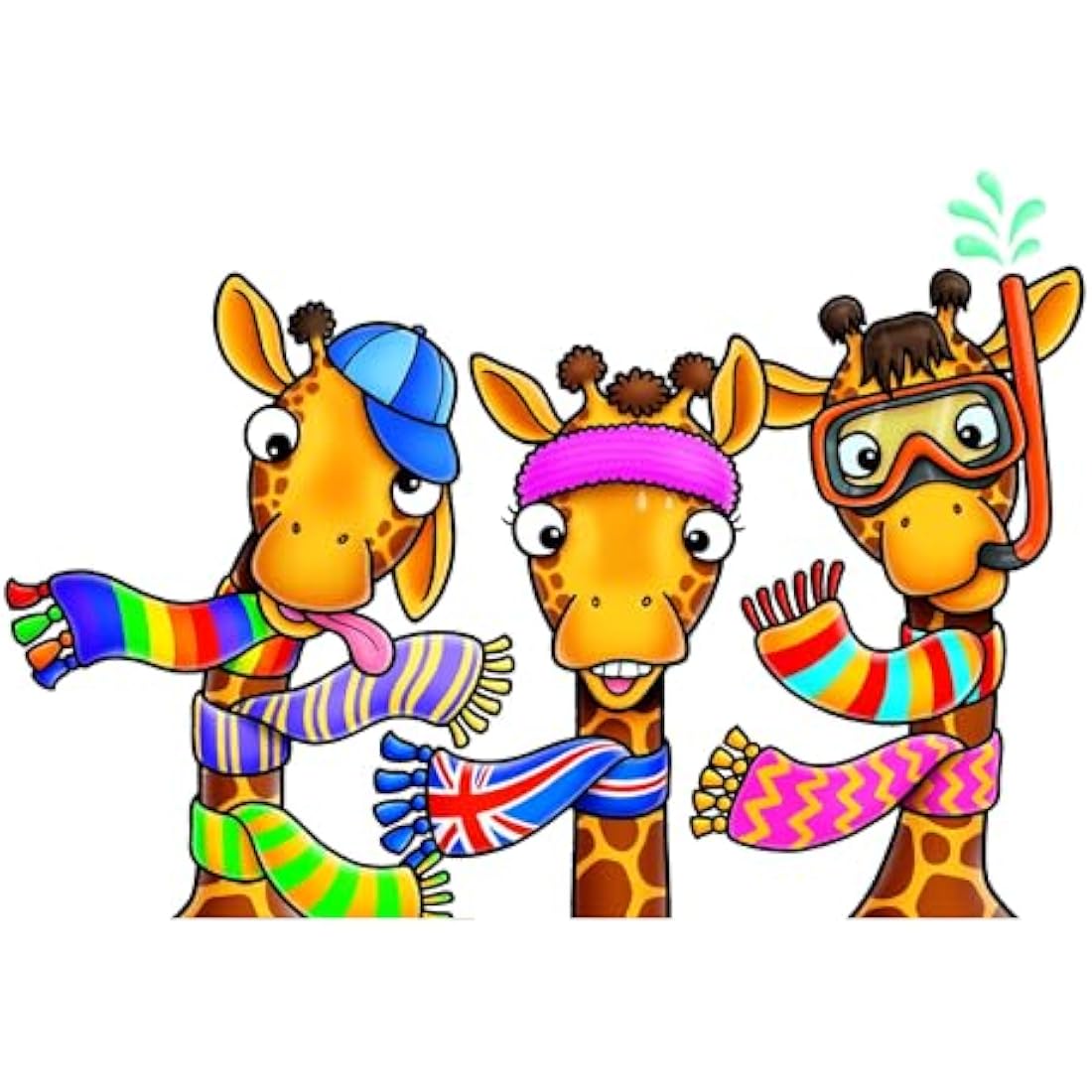 Orchard Toys Giraffes in Scarves – Counting and Colour Matching Game