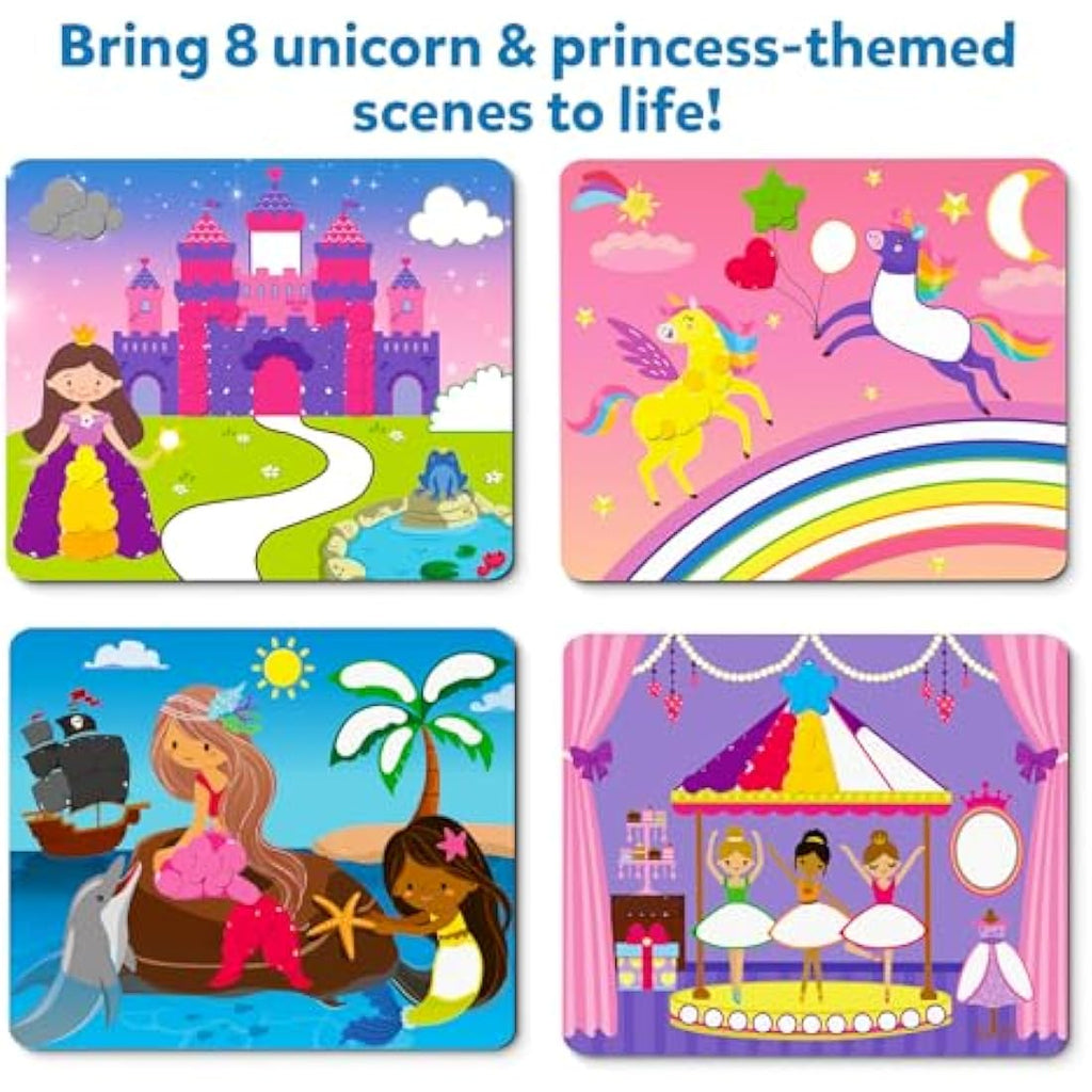 Skillmatics Dot It Sticker Art - Unicorns & Princesses DIY Craft Kit