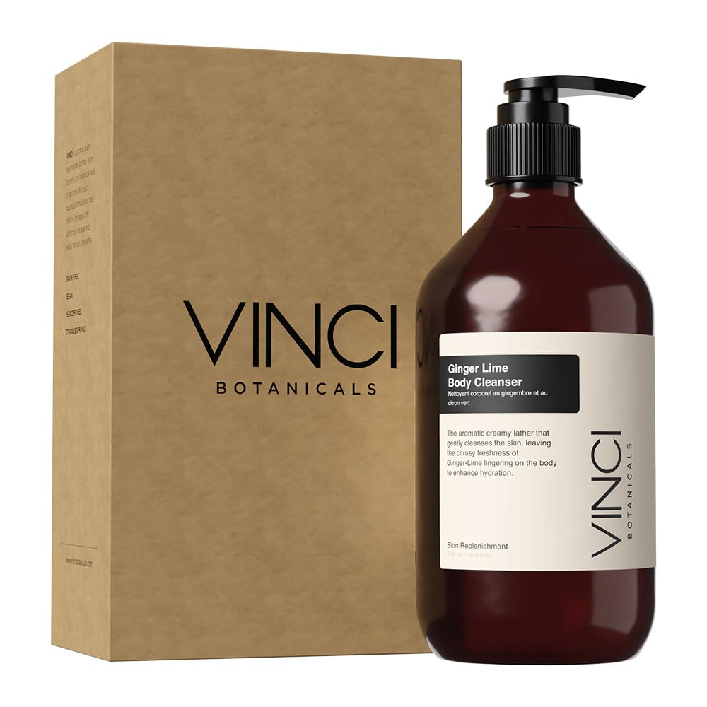 Vinci Botanicals Ginger Lime Body Cleanser | Hydrating Citrus Wash - 500ml
