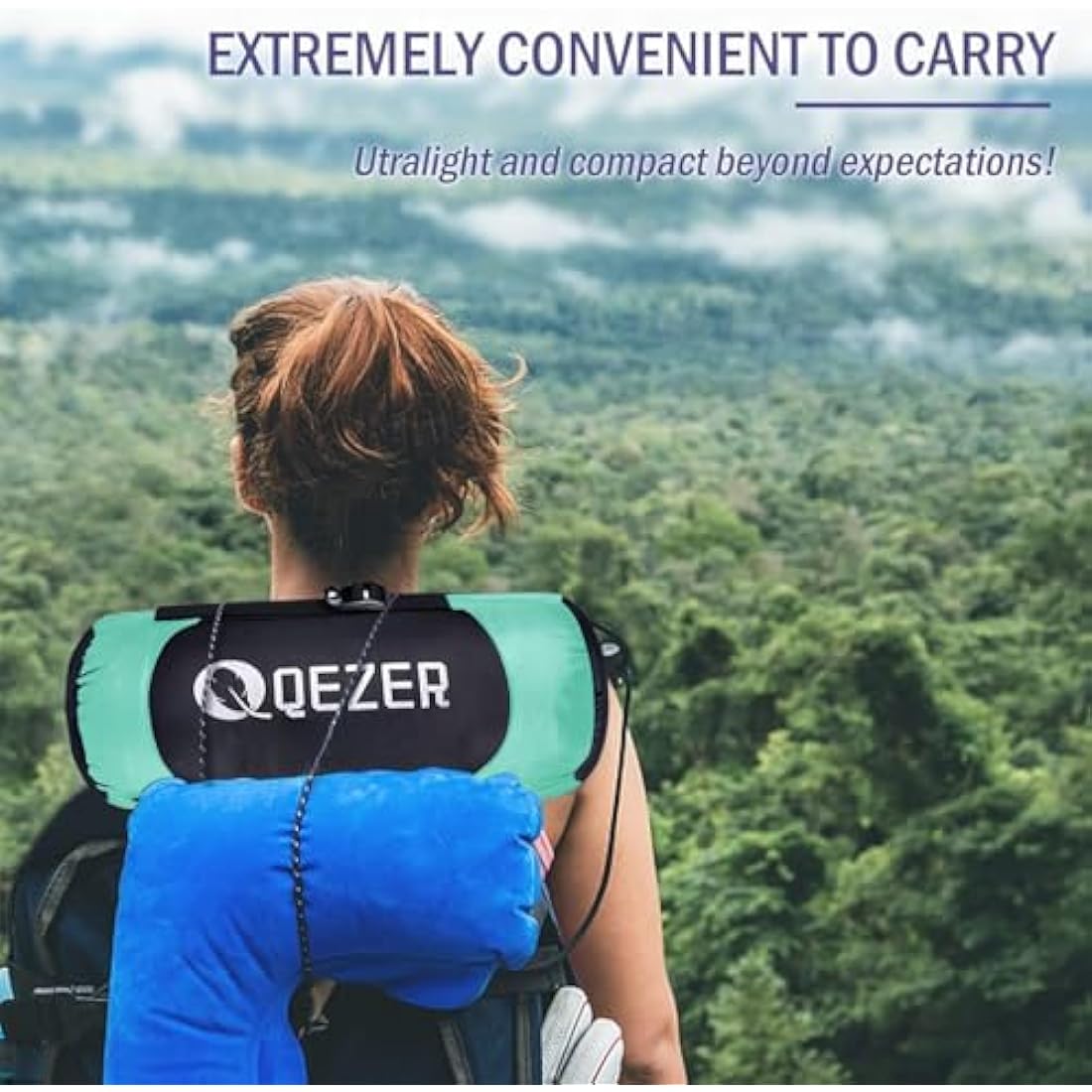 QEZER 4-Season Down Sleeping Bag | 620FP Duck Down Mummy Bag
