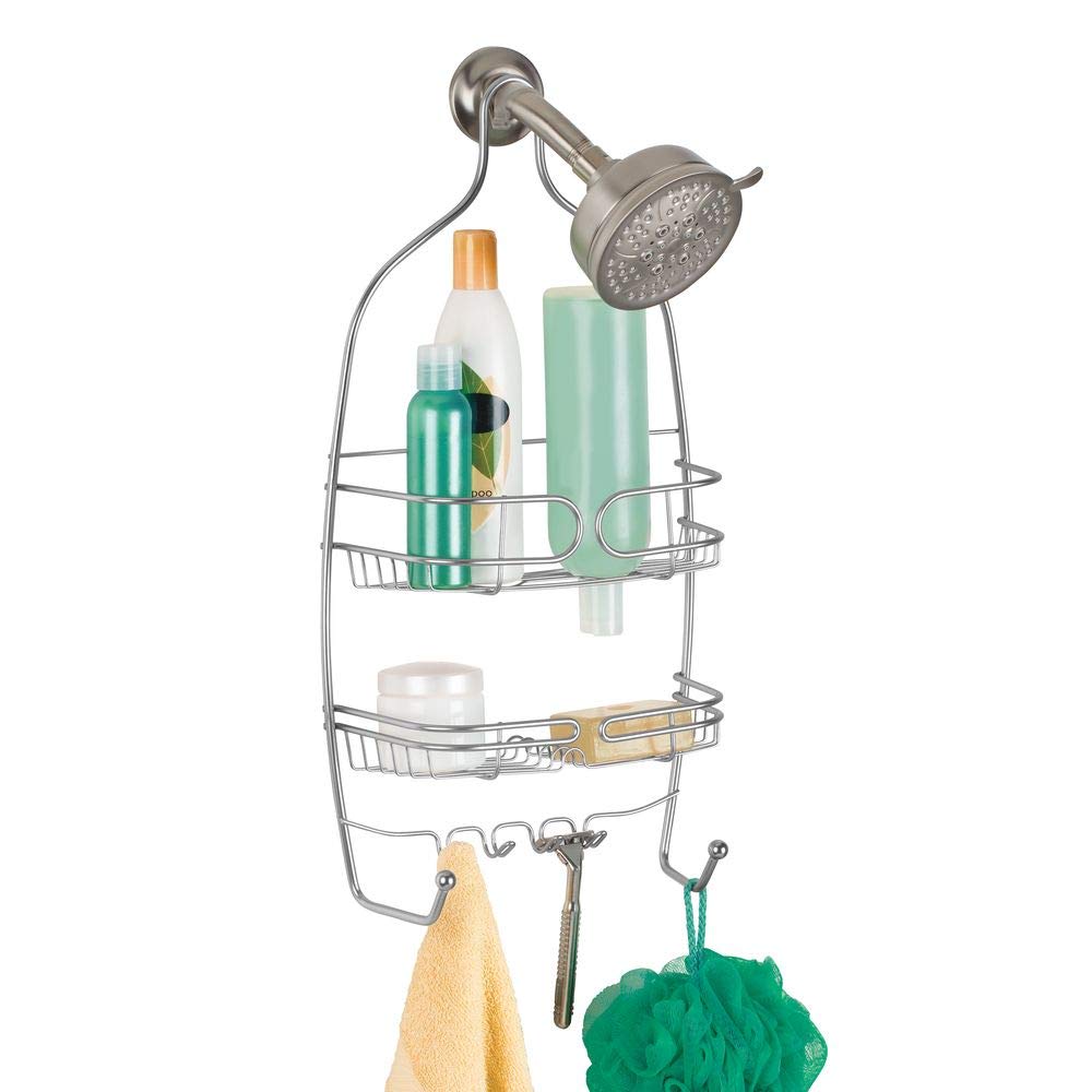 iDesign Neo Shower Caddy – Rust-Proof Steel Hanging Bathroom Organizer