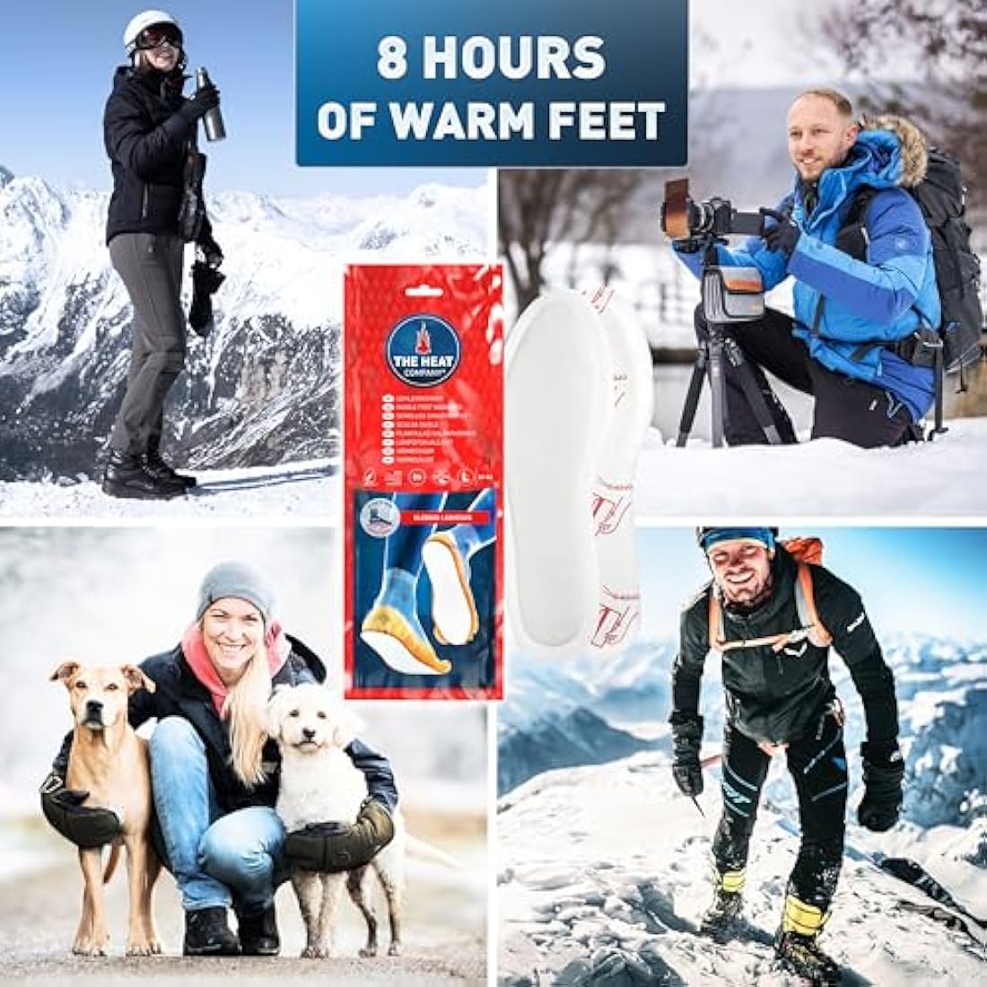 THE HEAT COMPANY Adhesive Insole Foot Warmers – 8 Hour Air Activated