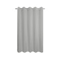 Jolof Store Grey Microfiber Shower Curtain | Hookless & Waterproof