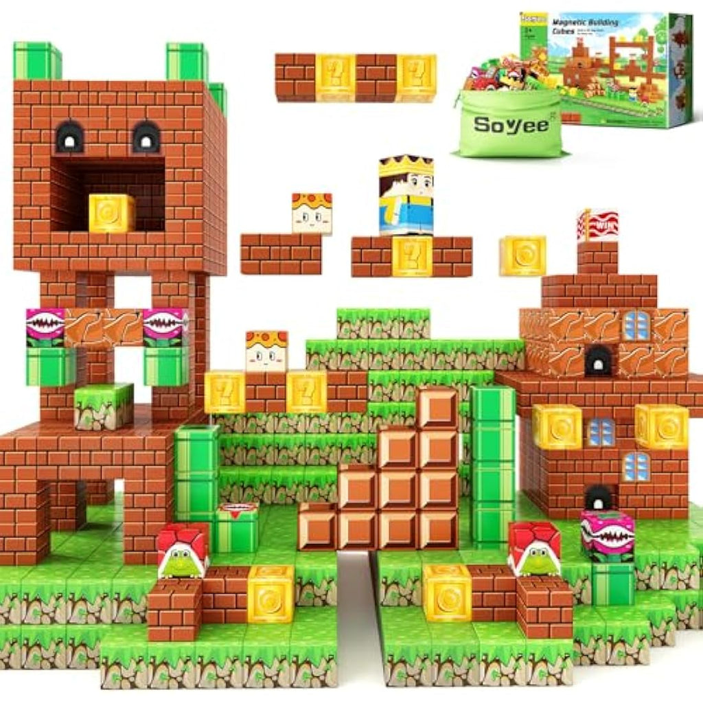 Jolof Store Magnetic Building Blocks – STEM Mine World Game Toy Set