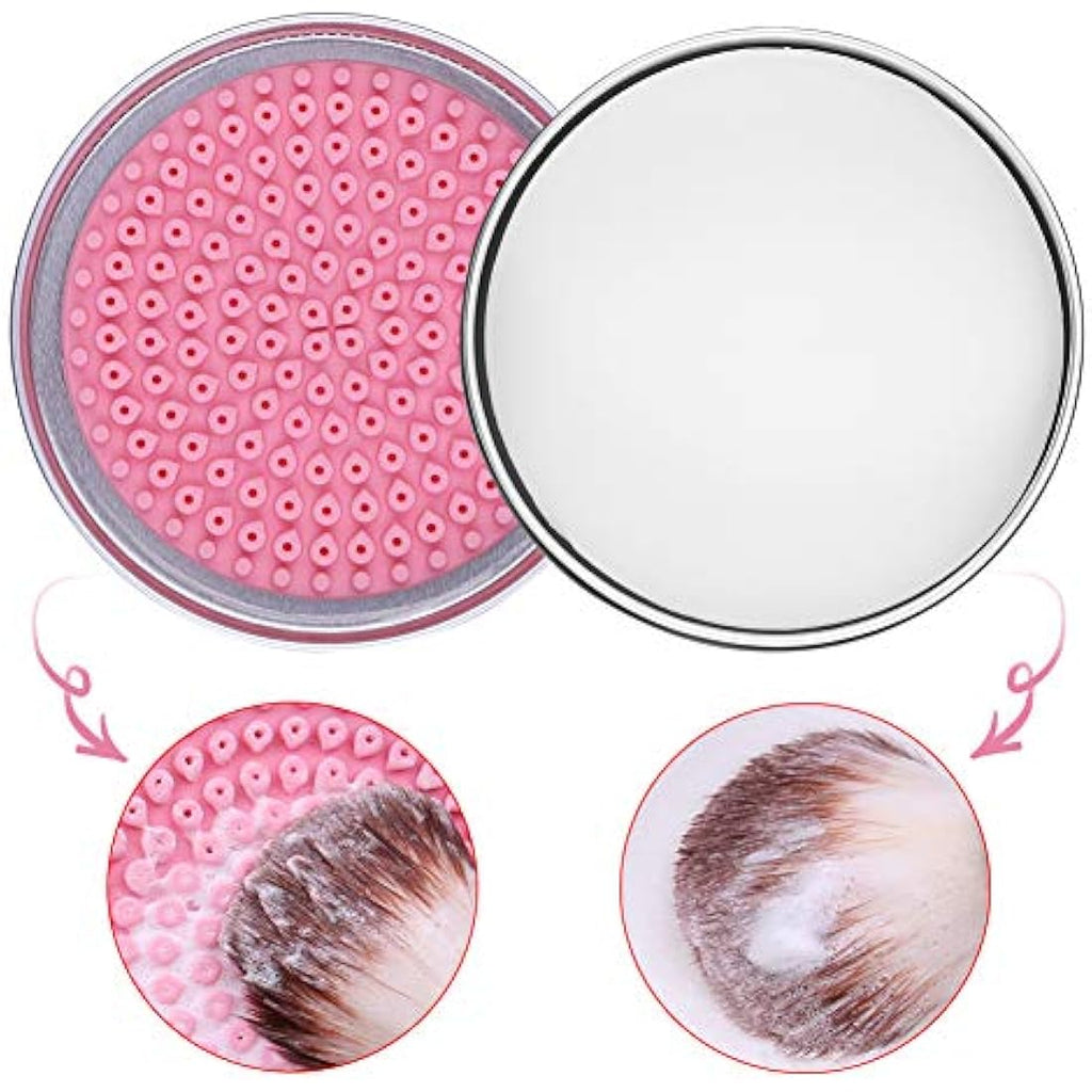 DUcare Makeup Brush Cleaner Set | Solid Coconut Oil Soap & Silicone Pad