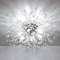 Rayofly Modern Fireworks Crystal Ceiling Light | 6-Light Chrome Chandelier