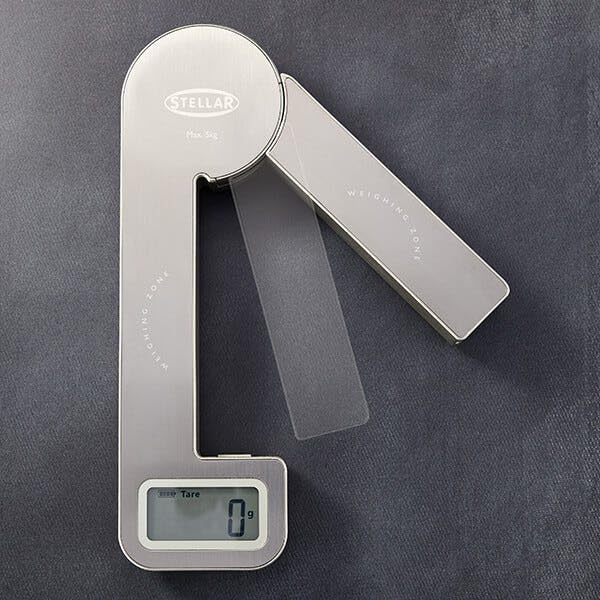 Stellar Battery Free Digital Kitchen Scale | 5kg Compact Eco-Friendly