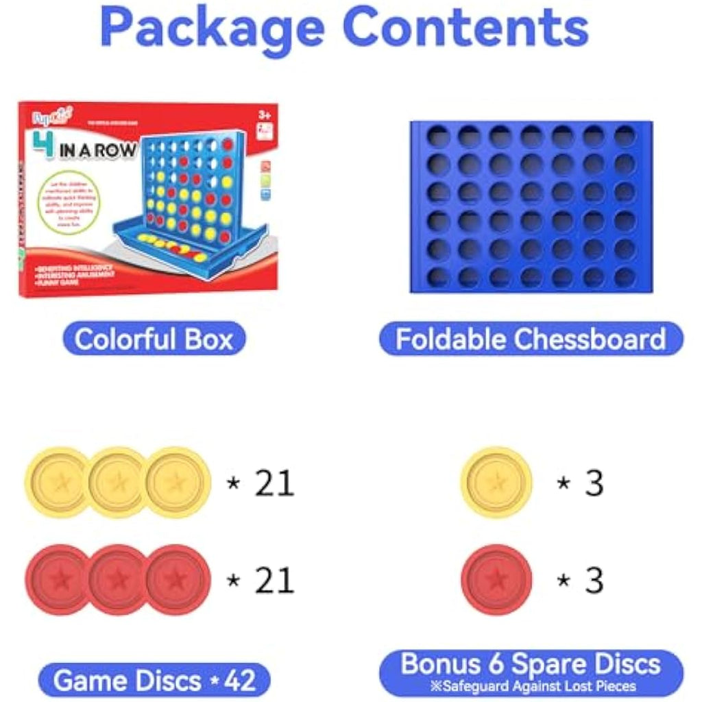 Pup Go 4 in a Row Board Game – Foldable Strategy Toy for Kids & Family